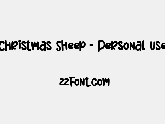 Christmas Sheep - Personal Use