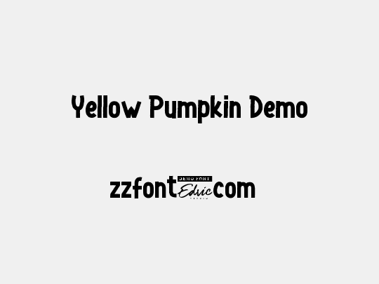 Yellow Pumpkin Demo