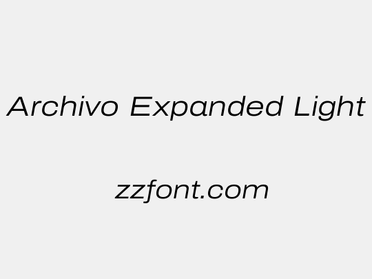 Archivo Expanded Light