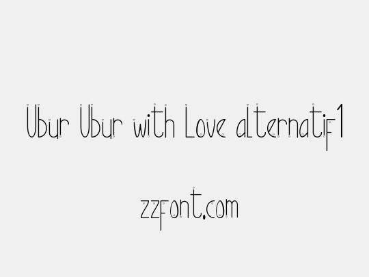 Ubur Ubur with Love alternatif1