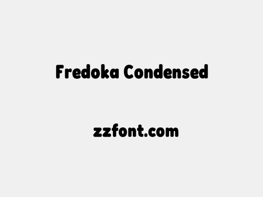 Fredoka Condensed