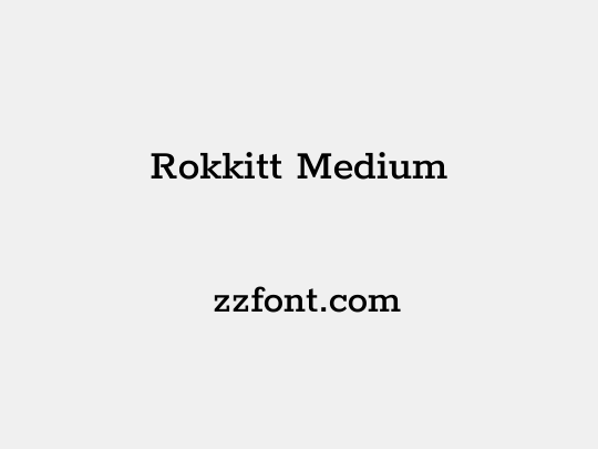 Rokkitt Medium