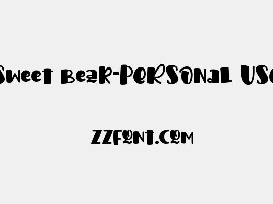 Sweet Bear-PERSONAL USE
