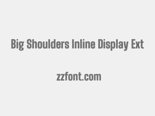 Big Shoulders Inline Display ExtraBold