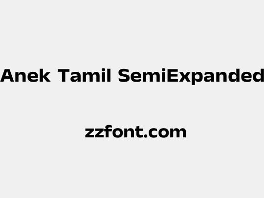 Anek Tamil SemiExpanded