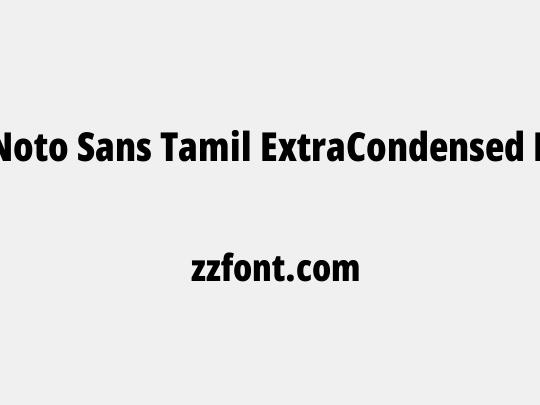 Noto Sans Tamil ExtraCondensed Black