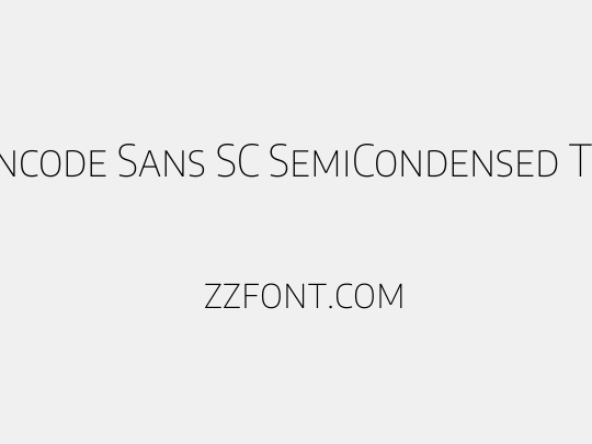Encode Sans SC SemiCondensed Thin