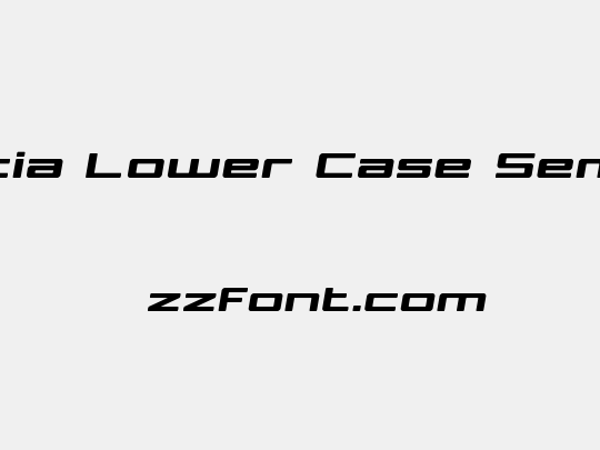 Phoenicia Lower Case Semi-Italic