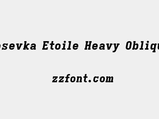 Iosevka Etoile Heavy Oblique