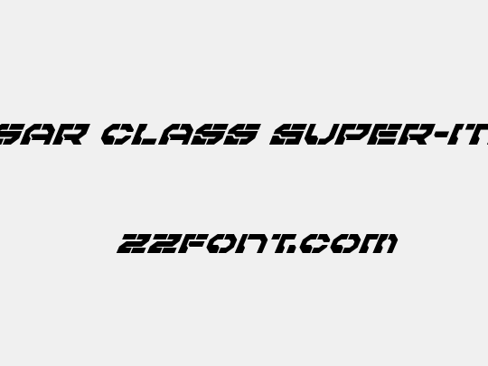 Pulsar Class Super-Italic