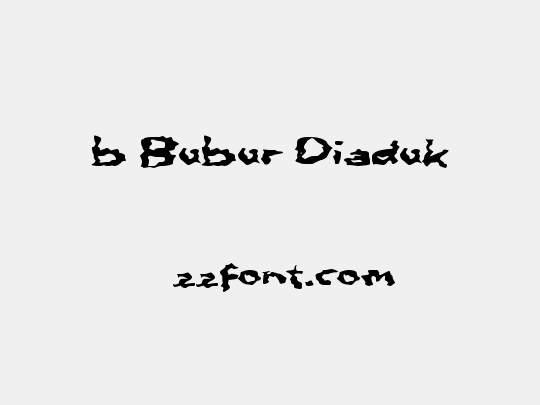 b Bubur Diaduk