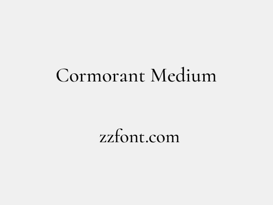 Cormorant Medium