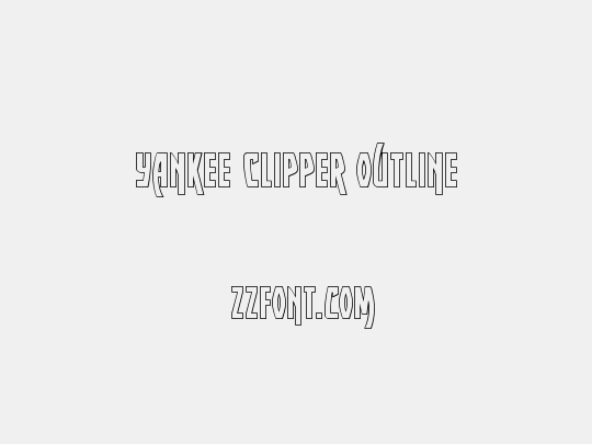 Yankee Clipper Outline
