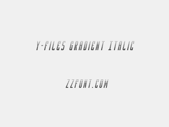 Y-Files Gradient Italic