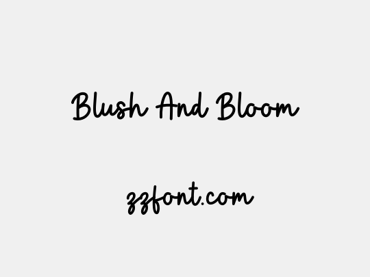 Blush And Bloom