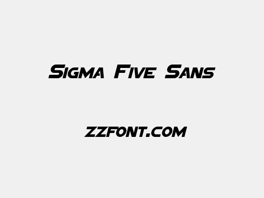Sigma Five Sans
