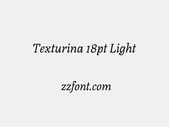 Texturina 18pt Light