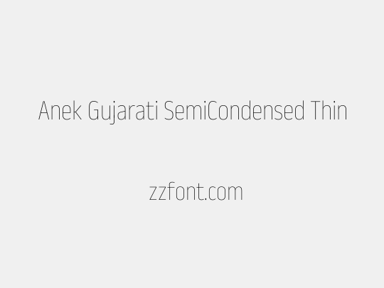 Anek Gujarati SemiCondensed Thin