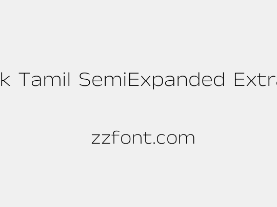 Anek Tamil SemiExpanded ExtraLight