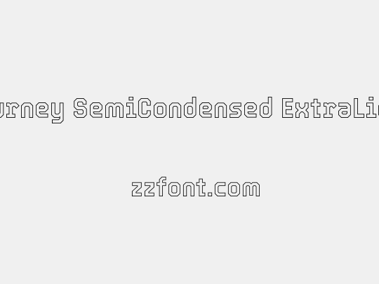 Tourney SemiCondensed ExtraLight