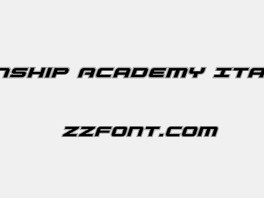 Gunship Academy Italic