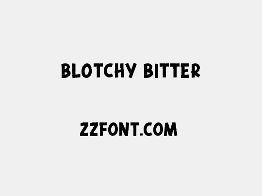 Blotchy Bitter