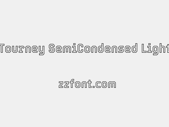 Tourney SemiCondensed Light