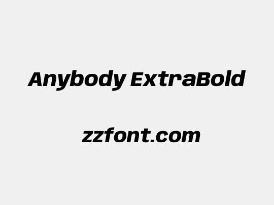 Anybody ExtraBold