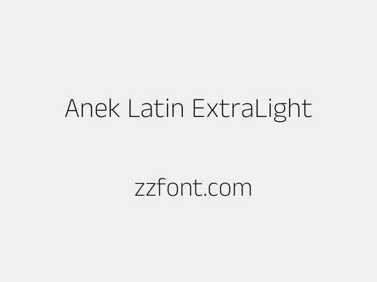Anek Latin ExtraLight