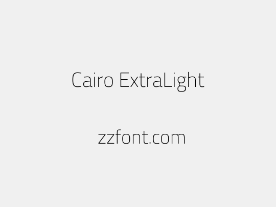 Cairo ExtraLight
