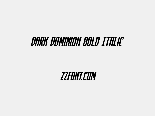 Dark Dominion Bold Italic