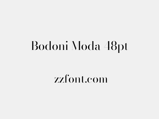 Bodoni Moda 48pt