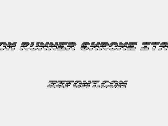 Zoom Runner Chrome Italic