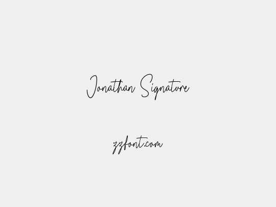 Jonathan Signature