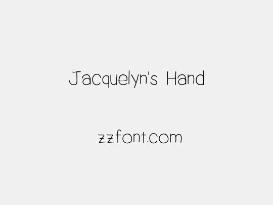 Jacquelyn's Hand