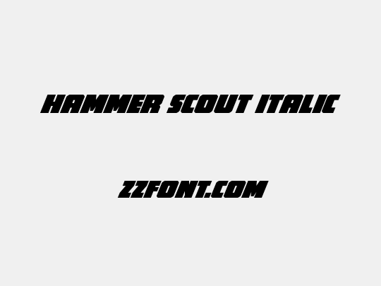 Hammer Scout Italic