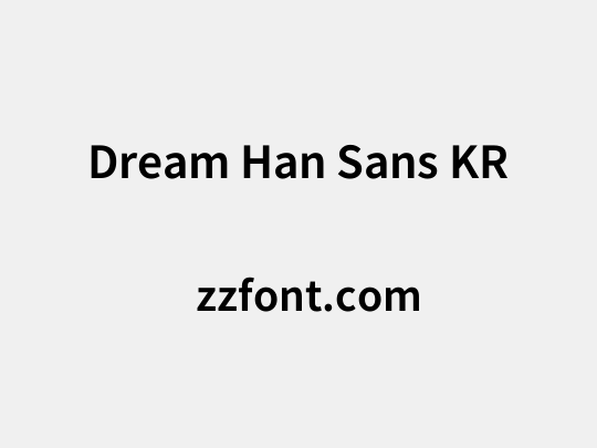 Dream Han Sans KR