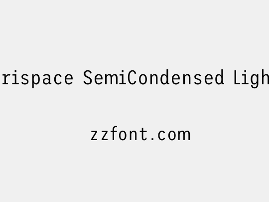 Trispace SemiCondensed Light