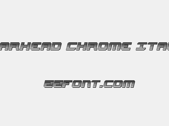 Gearhead Chrome Italic