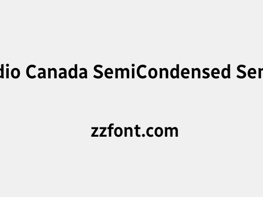 Radio Canada SemiCondensed SemiBold