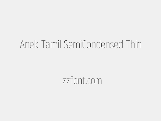 Anek Tamil SemiCondensed Thin
