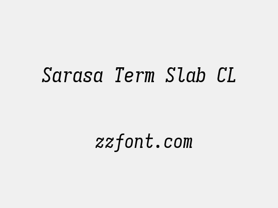 Sarasa Term Slab CL