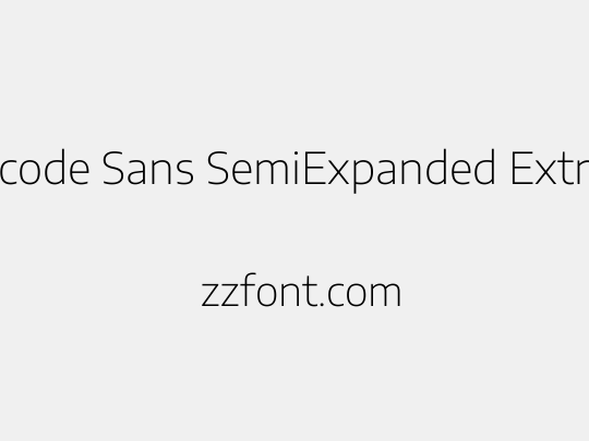 Encode Sans SemiExpanded ExtraLight
