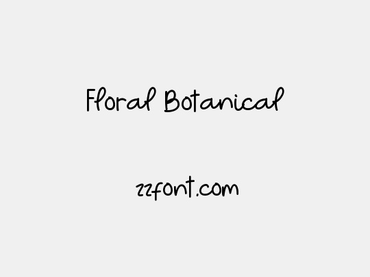 Floral Botanical