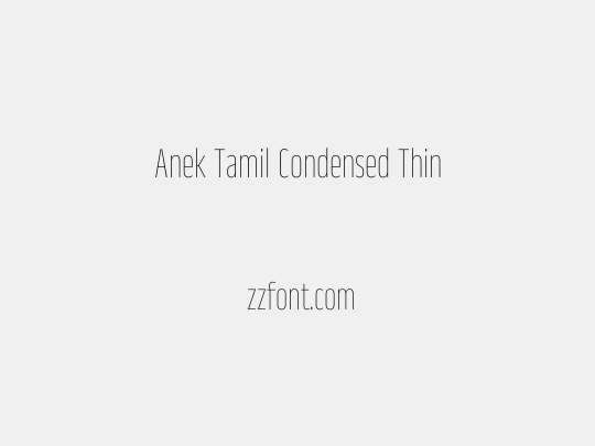 Anek Tamil Condensed Thin