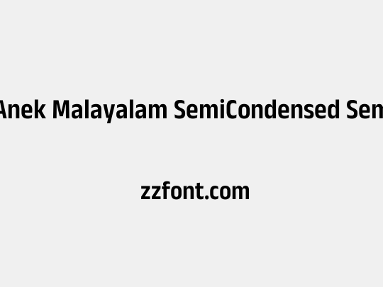 Anek Malayalam SemiCondensed SemiBold