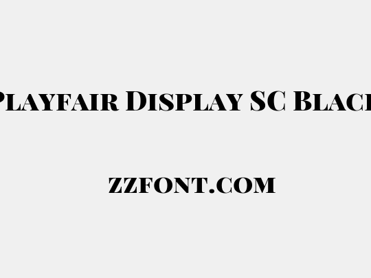 Playfair Display SC Black