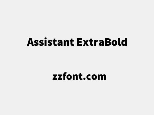 Assistant ExtraBold