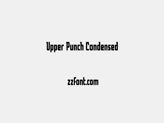 Upper Punch Condensed
