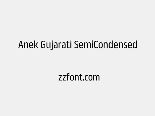 Anek Gujarati SemiCondensed